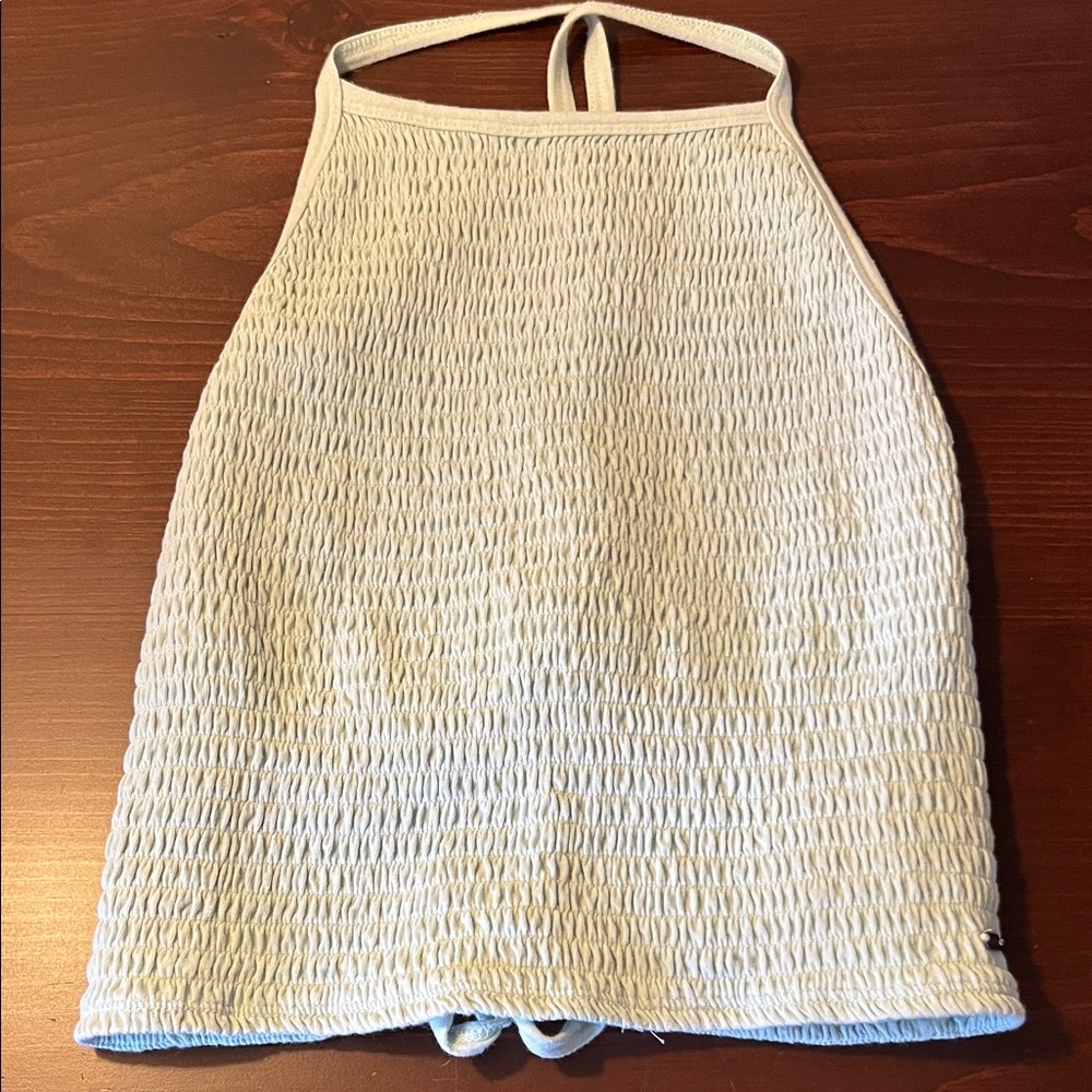 Hollister light green Textured Tank Top